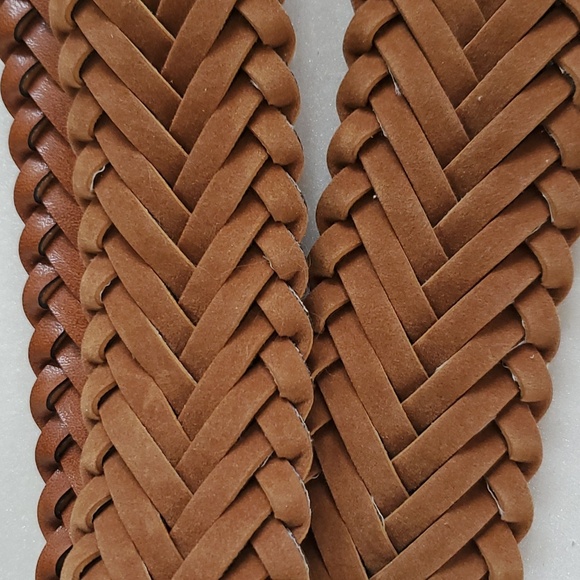 Braided Leather Belt Size 26/28 Leather Cognac Belt main image 10